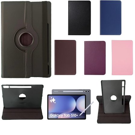 360 fodral Samsung Galaxy Tab S10+ skärmskydd skal lila -