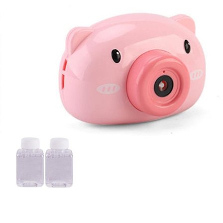 Barnas Tegneserie Gris Bjørn Kamera Formet Automatisk Boblemaskin Blåser Maskin Leke Kaesi