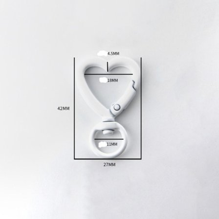 5 stk Spring Ring Spænder Punge Håndtasker Karabinhage 8 8