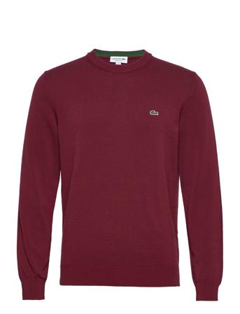 Sweaters Strikkegenser M. Rund Krage Burgundy Lacoste