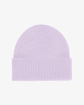 Merino Wool Beanie - Soft Lavender