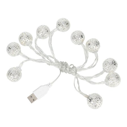 Metallista valmistetut ontto Marokon pallo LED-valosarjat Koristevalot KLB