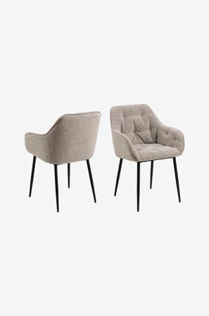 NORDFORM - Ruokailutuoli käsinojalla Brooke, 2-p - Luonnonväri - Tuolit - - Homeroom