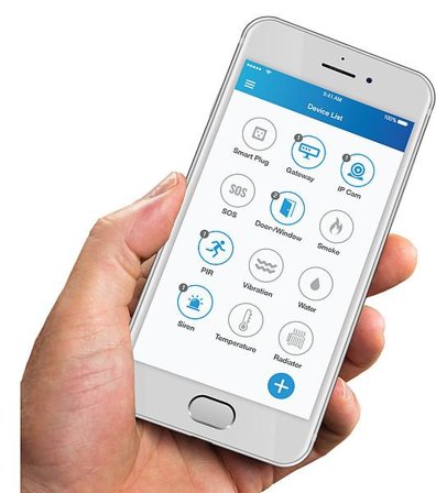 Olympia ProHome 8791 - hjemmesikkerhetssystem - Wi-Fi - hvit