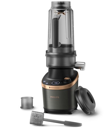 Philips Flip&Juice Blender HR3770/00 Hochleistungsmixer mit Entsaftermodul