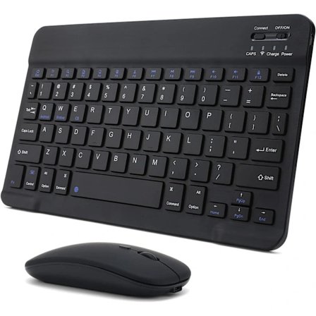 Oppladbart Bluetooth-tastatur og mus-kombinasjon Ultra-Slim Porta,su