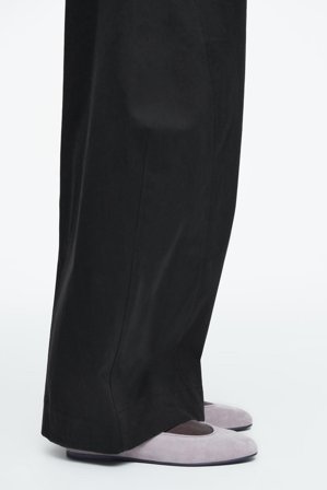 COS Women's Suede Ballet Flats in Purple