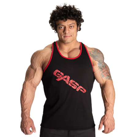 GASP Vintage T-Back Paita Musta/Punainen