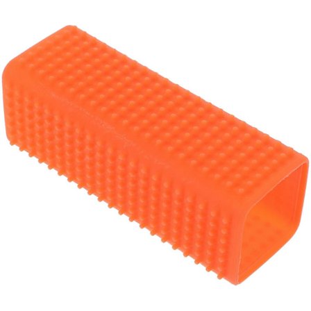 Silikon Dyrehårfjerner Hul Rengjøringsbørste for Hund og Katt (Oransje)