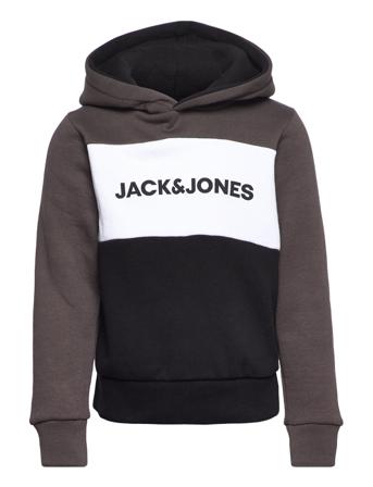 Jjelogo Blocking Sweat Hood Jr Huppari Monivärinen/Kuvioitu Jack & J S