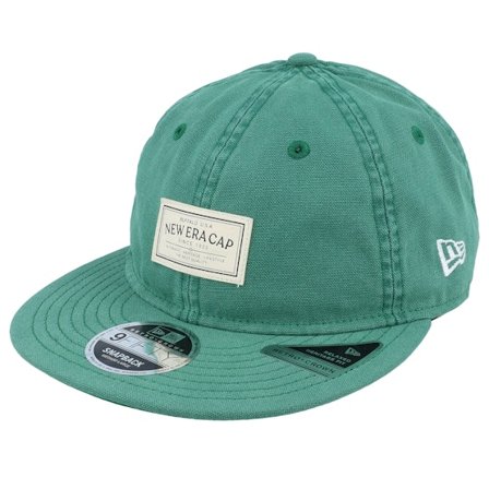 New Era - Grøn snapback Kasket - Canvas Retro Crown 9FIFTY Olive Green Strapback @ Hatstore