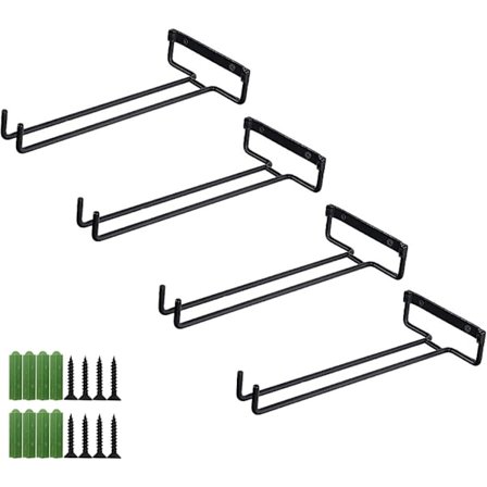 Vinglasophæng, 4 stk. Metalophæng til vinglas