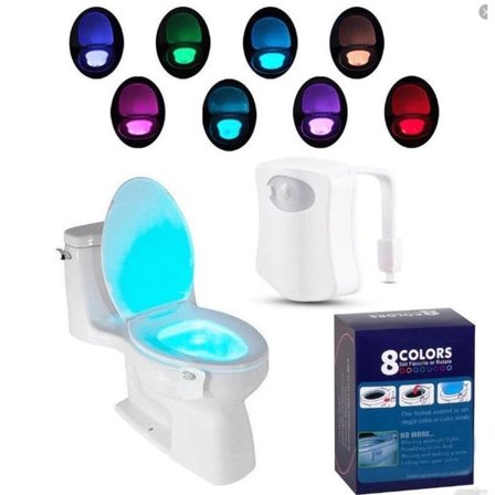 8 colors LED toilet light Motion sensor Midnight light