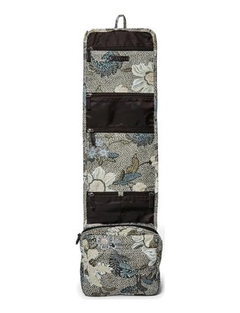 Ceannis | Hanging Cosmetic Bag Flower Linen | 20.5X11X20CM