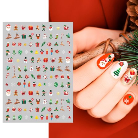 Juleklistermærker til Negle