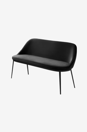 Håum - BÄNKSOFFA Alingsås 82,5 x 144 x 45,5 cm - Svart - Soffor - Från Homeroom