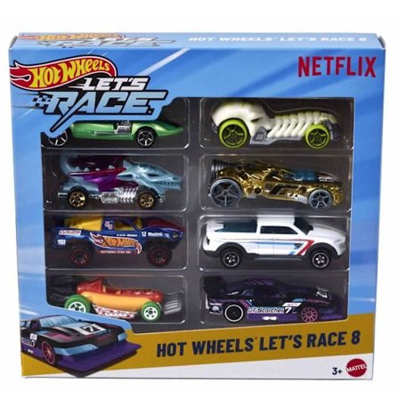 Hot Wheels - Let's Race 5-delt køretøjssæt - Køretøjer i 1/64 skala - Hot Wheels - JGK18