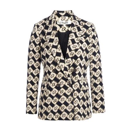 Diane Von Furstenberg, Jackets Czarny, Kobieta, Rozmiar: L