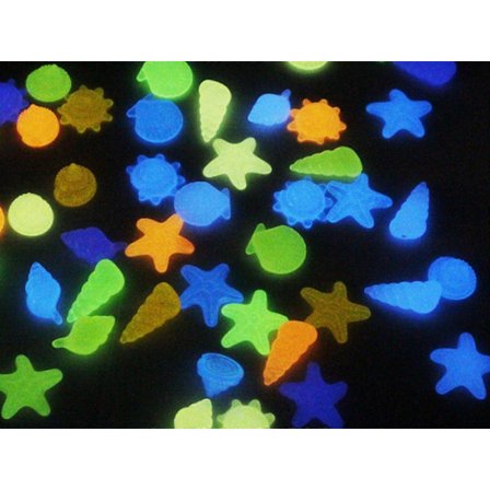 100 st Självlysande Snäckskal Sjöstjärna Konkylieformade Lysande Stenar Heminredning