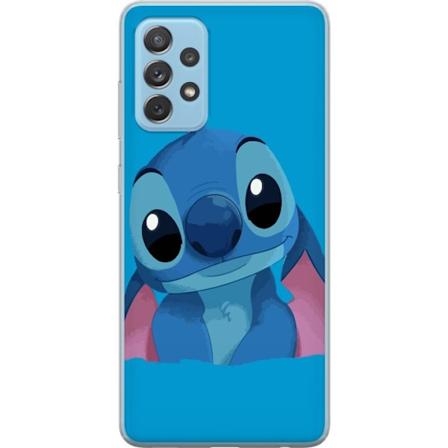 Samsung Galaxy A52 5G Läpinäkyvä kuori Stitch Sininen