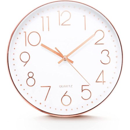 30 cm Veggklokke, Kvartsveggklokke, Overdimensjonert Digital Stille Klokke