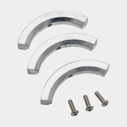 Anode kit for 2/3-blade folding propeller, zinc, for Volvo Penta
