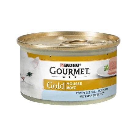Purina Gourmet Gold Mousse Con Pesce Dell'Oceano Per Gatti