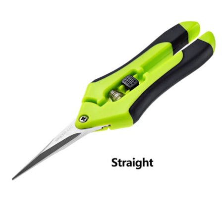 Hagebeskjærer Rustfritt Stål Planter Frukt Drueplukkesaks Hagearbeid Løvtrimmer Rett Albue Beskjæringsverktøy~1818