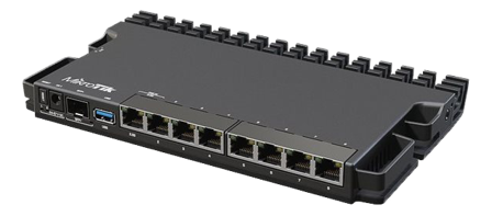 MikroTik RB5009UG+S+IN - ruter - rackmonterbar