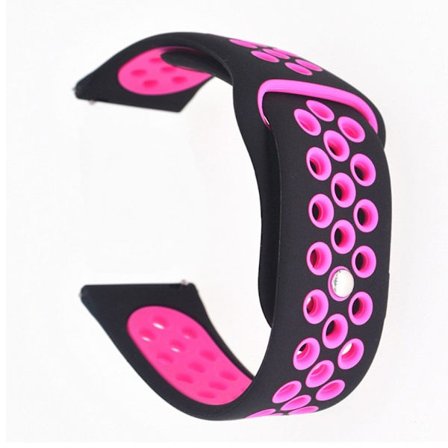 Samsung Galaxy Watch Active tvåfärgat klockarmband i silikon - Svart / Ros