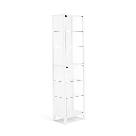 Glasvitrine, bodenstehend, 1840x500x350 mm, weiß