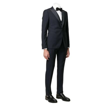 Tagliatore, Suit Blauw, Heren, Maat:M,Scheerwol