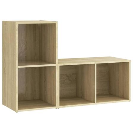 Vidaxl Tv-skåp 2 St Sonoma-ek 72x35x36,5 Cm Konstruerat Trä Brun