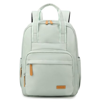 Resväska Ryggsäck Kabin 15 Tums Laptop Väska Liten Ryggsäck Dagryggsäckar För College Arbete Ljusgrön