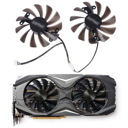 Gaa8s2u 4-stifts GPU-kylfläktsersättning för Zotac 1070 Gtx 1070ti 1080ti Amp