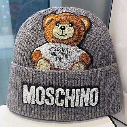 Moschino Brand Hat M(54-58cm) grey
