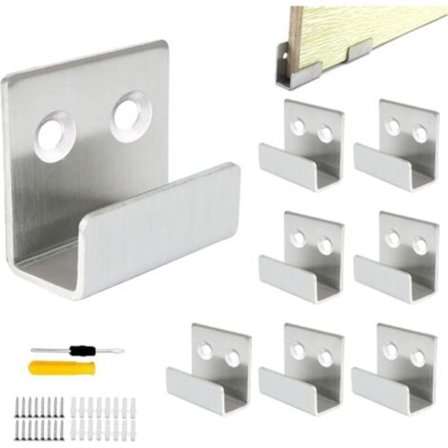 Seinäkoukut, ruostumaton teräs, peiliseinäkiinnike, kantavuus 50 kg kylpyhuoneeseen, keittiöön, tukeva koukku, keraamiset laatat, valokuvakehys, 