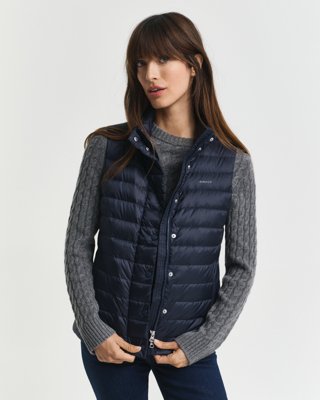 GANT - Lett dunvest til dame evening blue