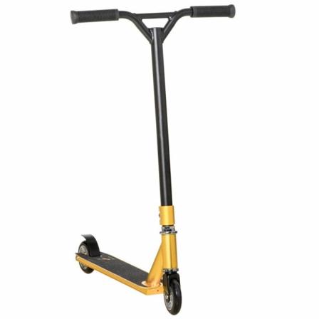 Rootz Stunt Scooter - Potkuskootteri - Hauska Skootteri - Kevyt - Alumiini - Kulta - 65 x 48,5 x 83 cm