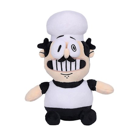 Pizza Tower Pizza Tower -peliin liittyvä oheistuote, nuken muotoinen pizzakokki, pehmolelu, lahja lapsille ja faneille