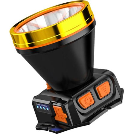 Uppladdningsbar USB LED-pannlampa, sensor superljus pannlampa, för utomhuscamping fiske jakt T110-55 veke vitt ljus