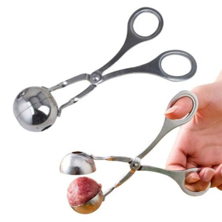 Meatball Tongs Stainless Steel - Form Perfect Meatballs