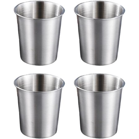 4-pack rostfria stål muggar, hälsosamma pint dricksglas