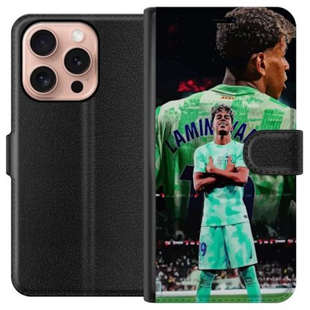 Kompatibel Tegnebogsetui til Apple Apple iPhone 16 Pro Yamal Barcelona fodboldtrøje junior stjerne