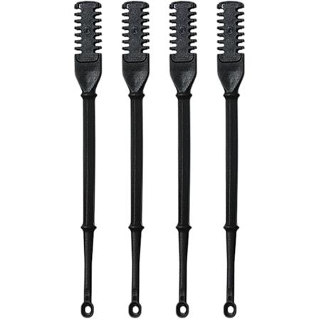 4-pack 2-i-1 Näs- och Öronhårsrakare, 360° Rotation Näs- och Öronhårsrakare för Män och Kvinnor Dubbelsidig med Öronrensare Bärbar Näs- och 