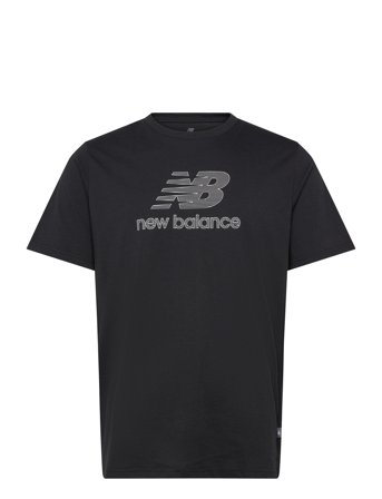New Balance Heathertech Logo T-Shirt - Black - S