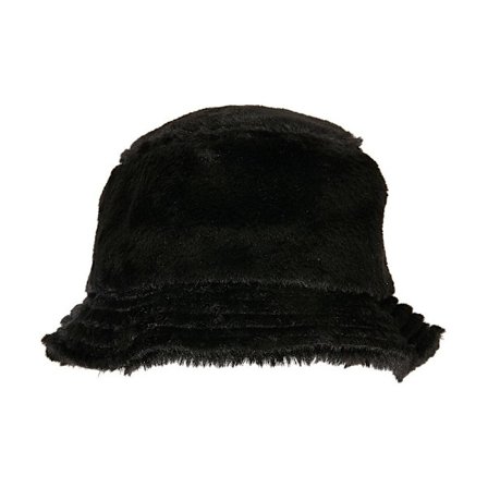 Flexfit Faux Fur Bucket Hat One Size Svart