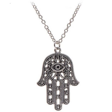 Necklace - Hamsa - Fatima - Hand - Silver
