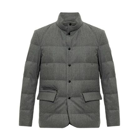 Woolrich Grijs Down jacket , Grijs , Heren , Maat: M