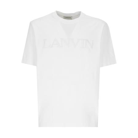Lanvin, T-shirt Wit, Heren, Maat:XL,Cotton